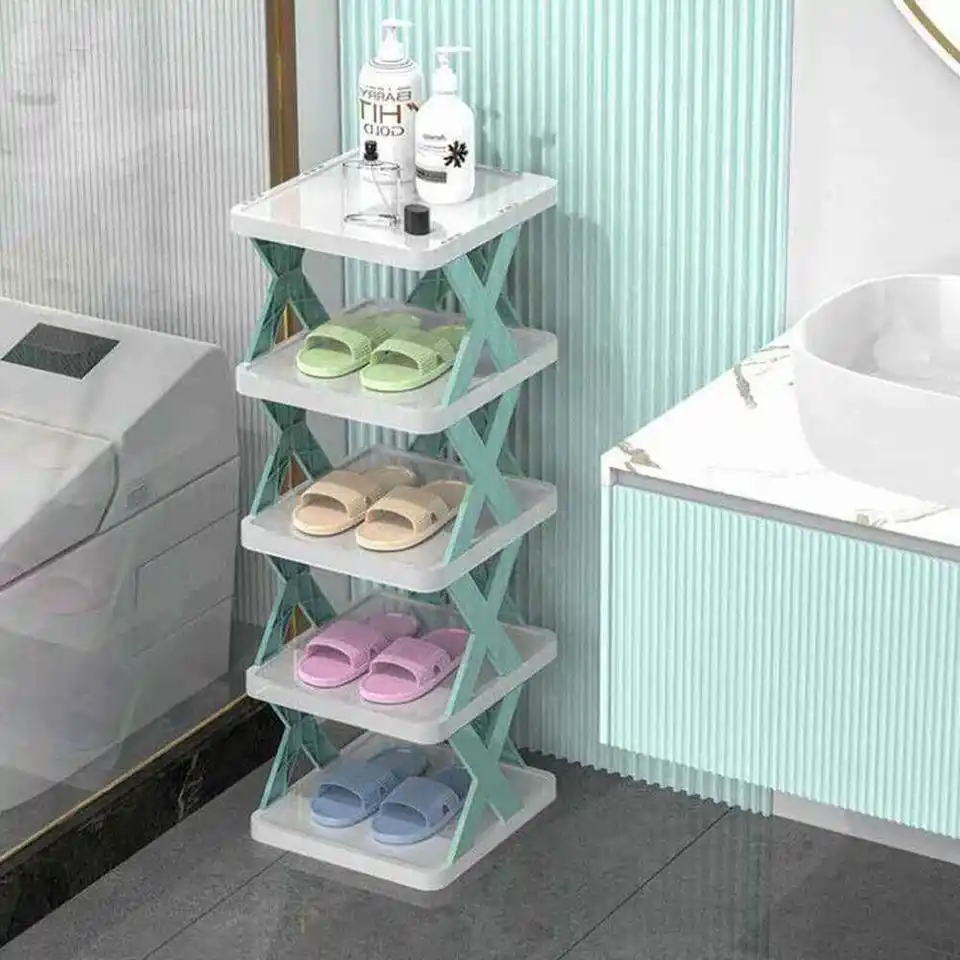 Multifunctional 5 layer shoe rack
