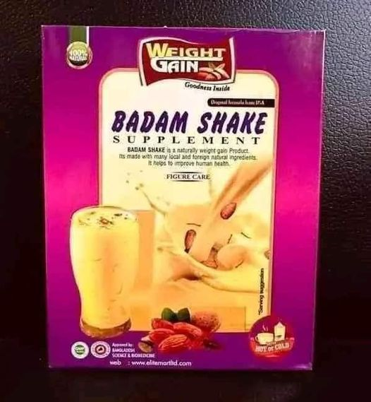 Badam shake weight gain