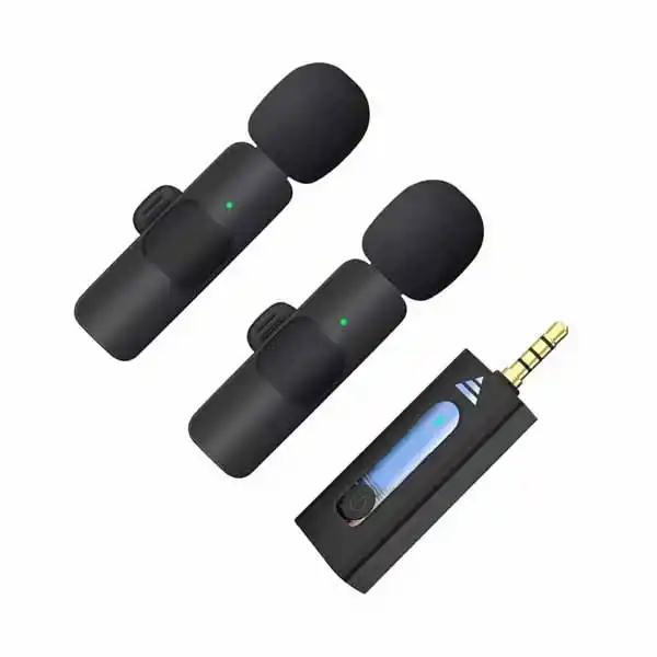 K35 dual wireless microphone 100% authentic for smartphone, DSLR Camera,And Speakers