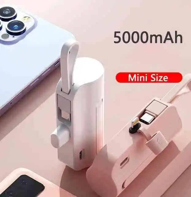 Mini power bank (5000mAh) type c