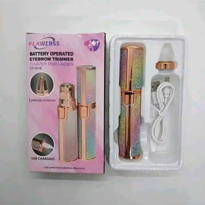 BLAWLESS Rechargeable 2 in 1 Eyebrow Trimmer and Facial Hair remover Trimmer