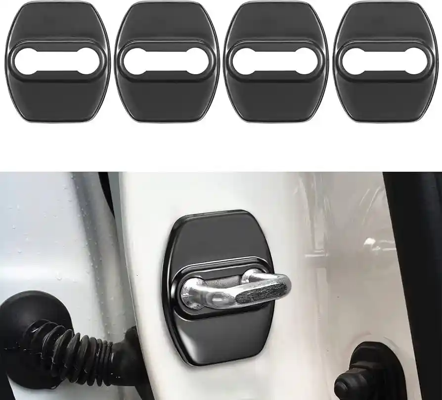 4 Pcs Silicon Car Door Lock Protective Cover